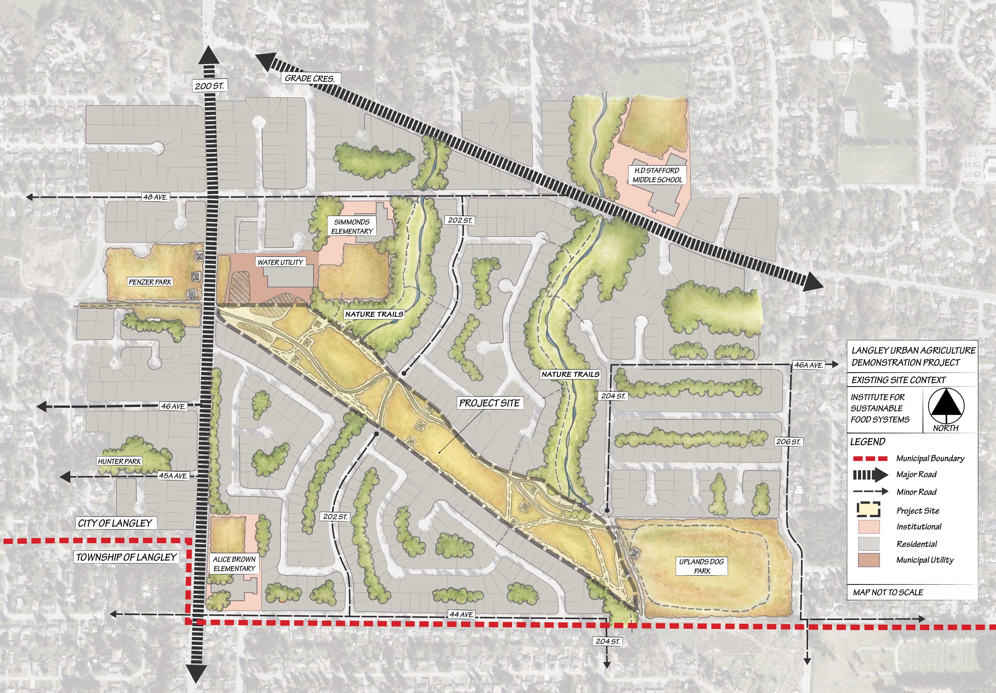 Map of Langley Project Site