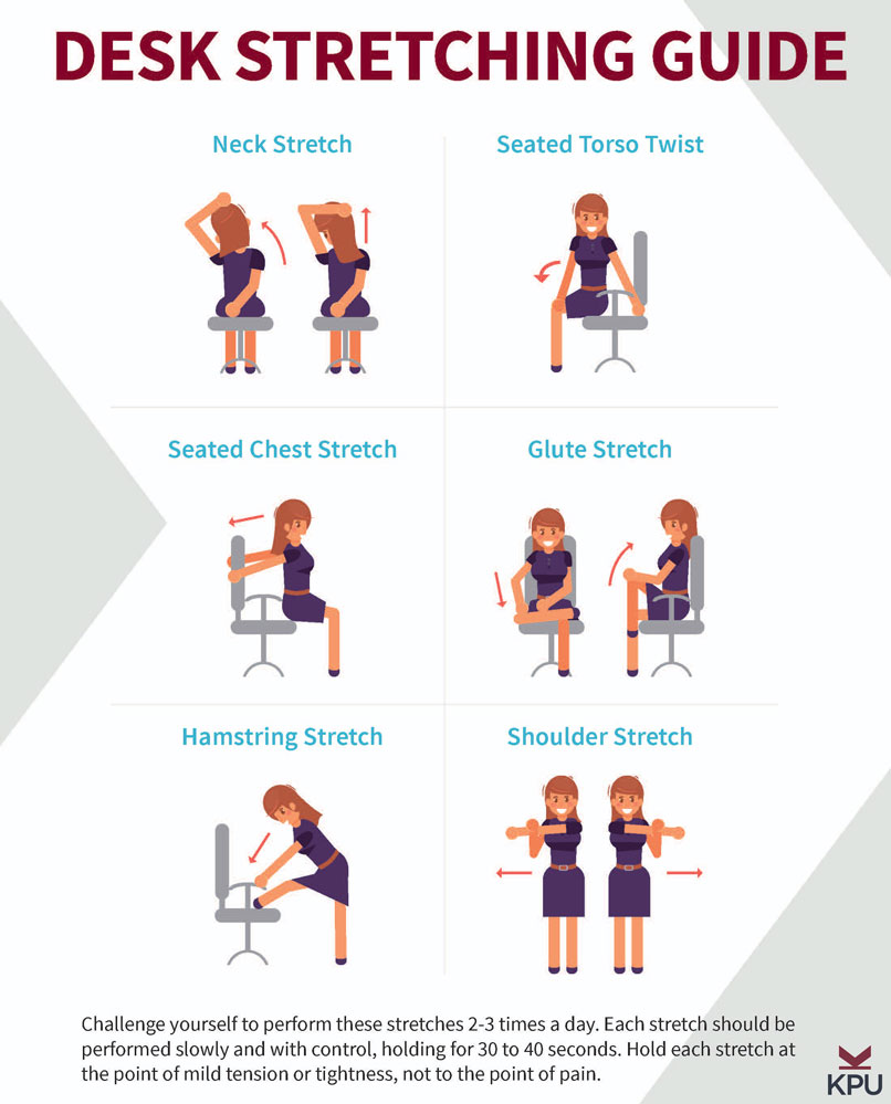 Printable Desk Stretches - Printable Word Searches