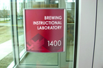 KPU Brewing Instructional Lab Door Sign