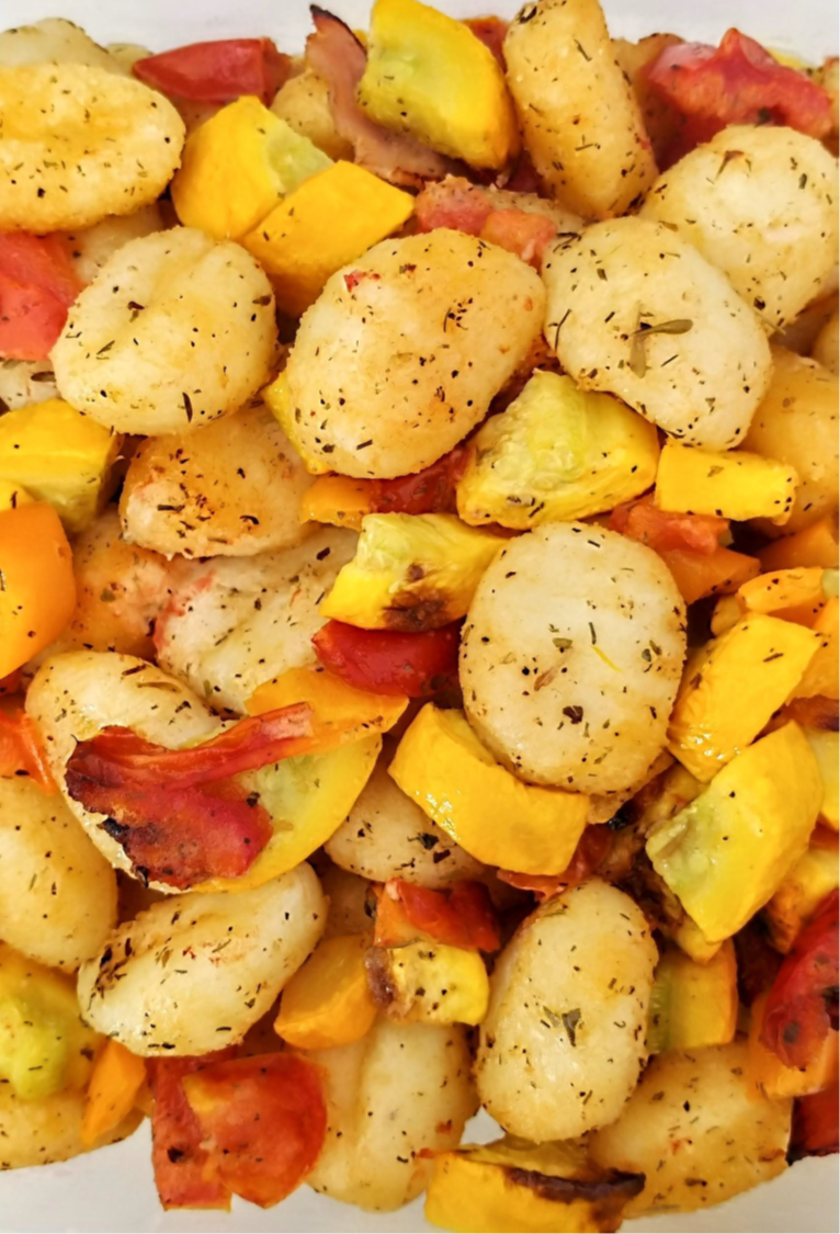 Gnocchi with vegetables