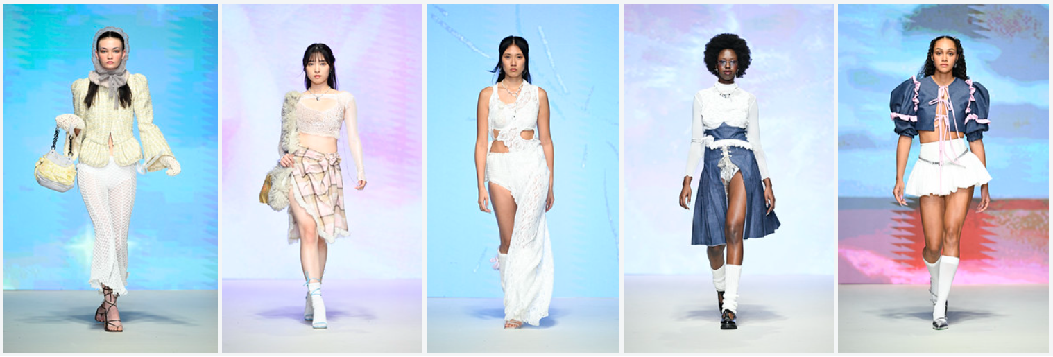 Original fashion designs by Lexi Chang, shown at Vancouver Fashion Week for Spring/Summer 2025. 