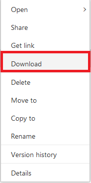 Download option