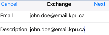 Student Email - Exchange