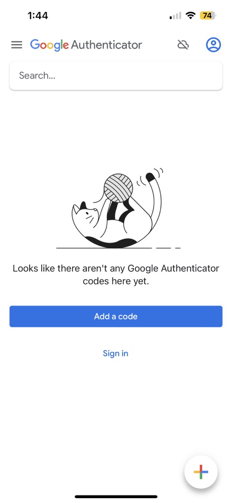 Google Authenticator - Add a Code