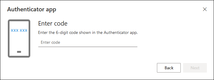 MFA - Enter Code