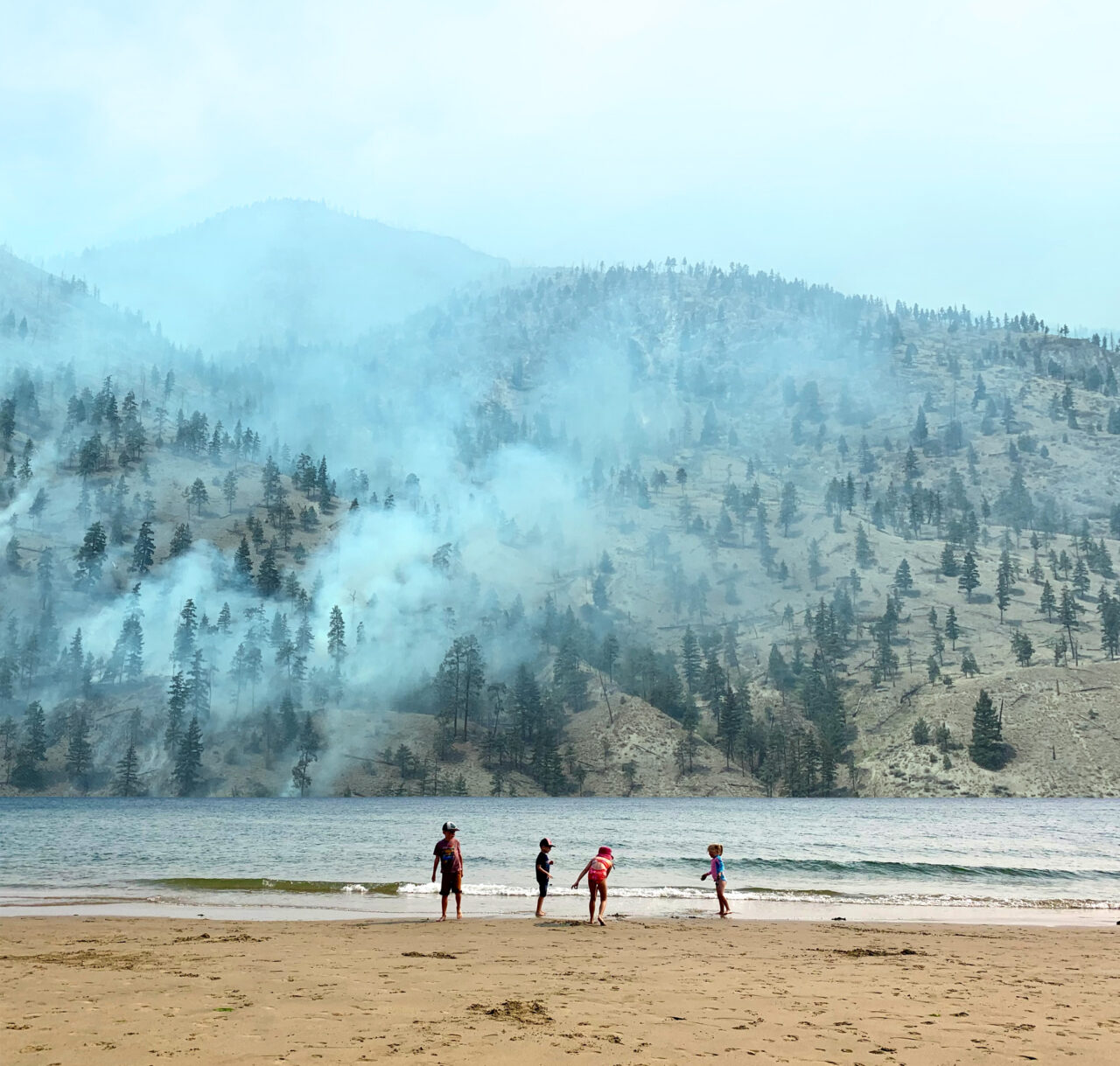 KPU instructor Erin Ashenhurst's contribution to Fire Season 3 depicts children at leisure in environments where fire has been normalized.