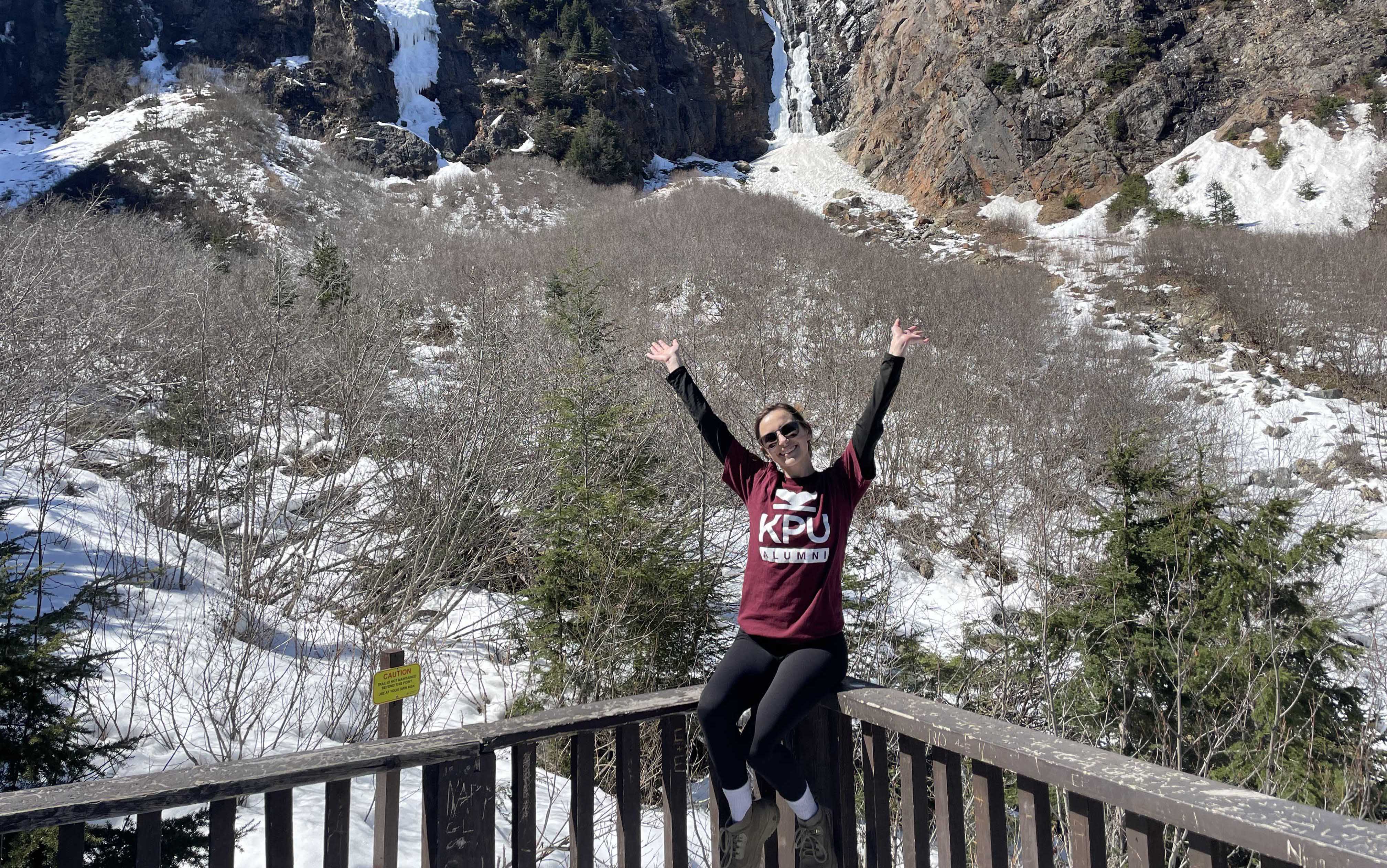 KPU graduate Mackenzie Kurta in Smithers, B.C.