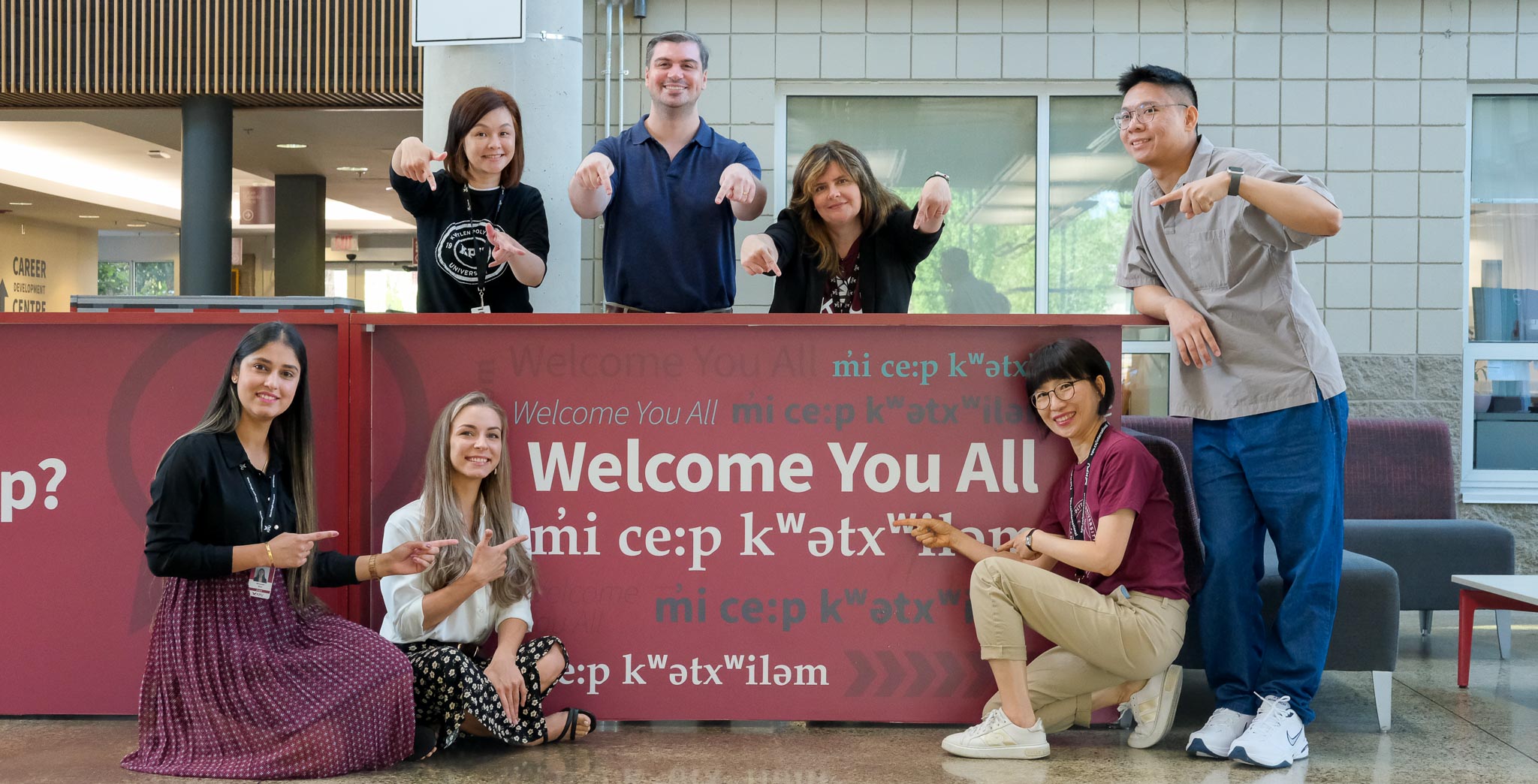 Recruitment team at Surrey Campus