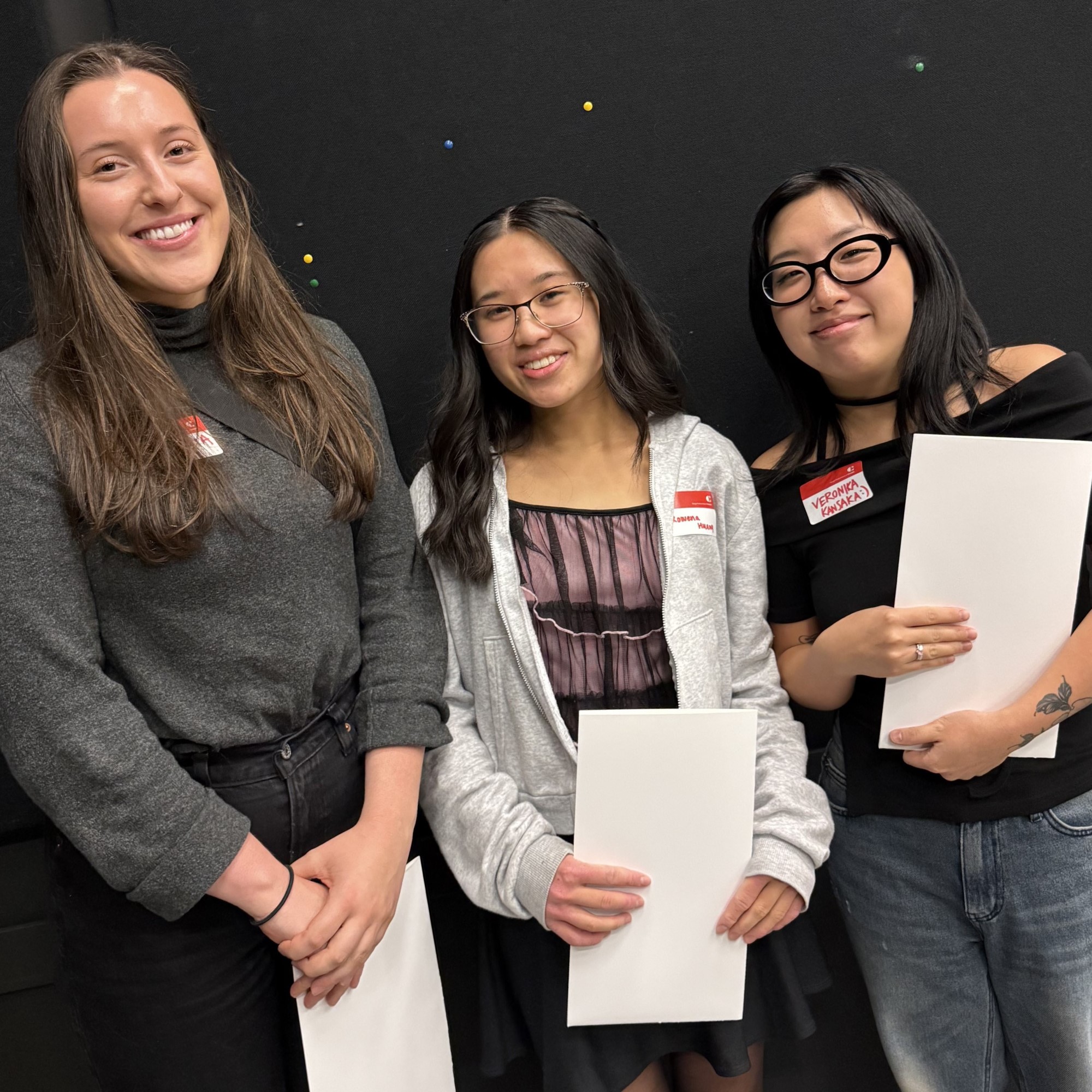 Georgia Stone, Rowena Huang and Veronika Kansaka