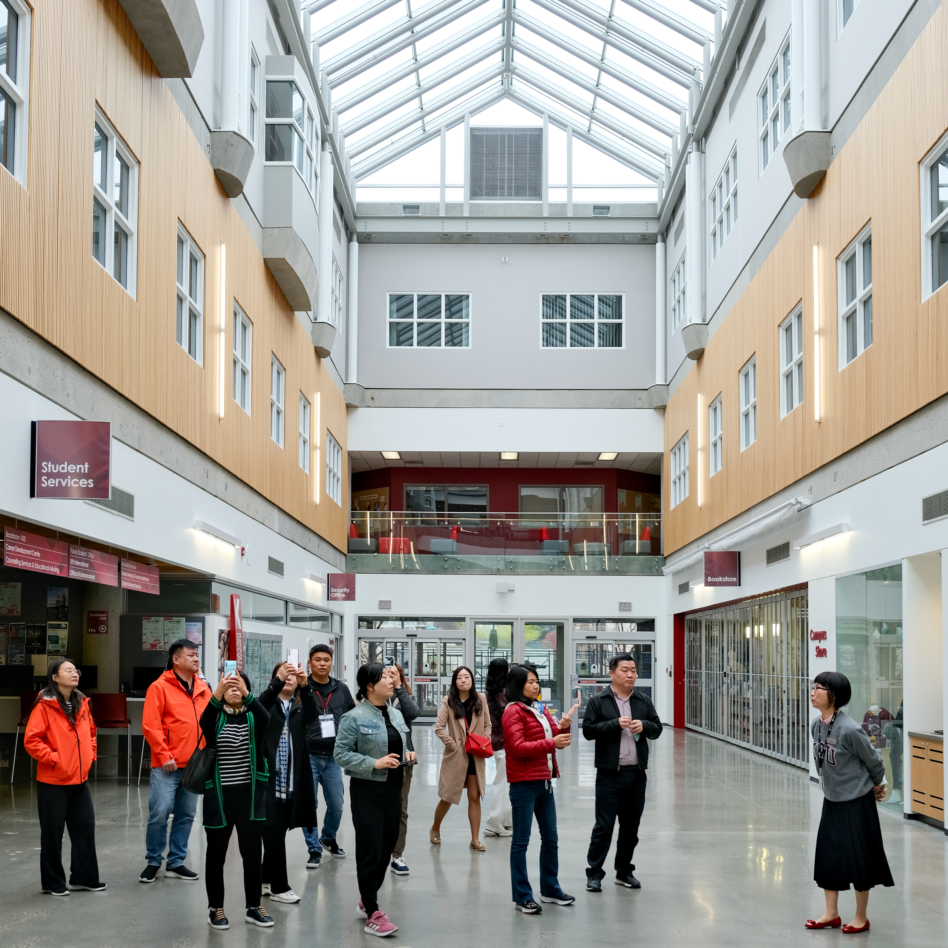 Agents from Language Canada for a tour and visit at KPU Richmond