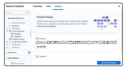 Shape library: Create your own Venn diagram using shapes that suit your needs 