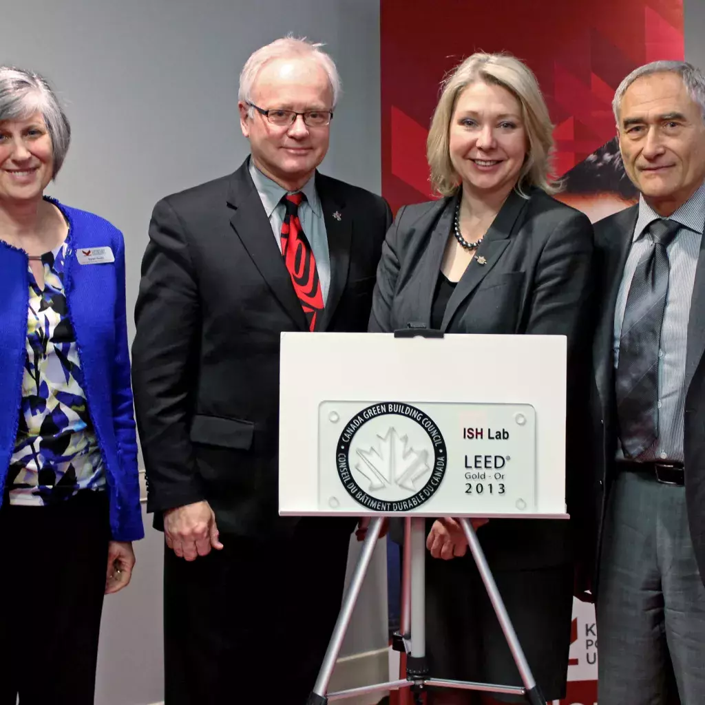 Minister of Environment unveils LEED Gold lab at KPU Langley
