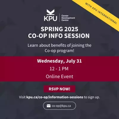 CO-OP INFO SESSION- July 31 