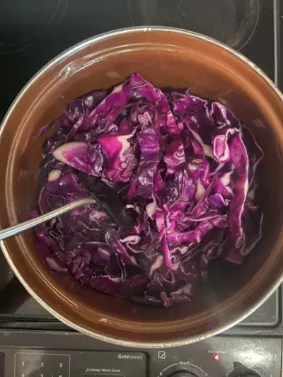 Cabbage in pot