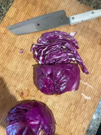 Sliced cabbage