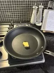 Butter in pan