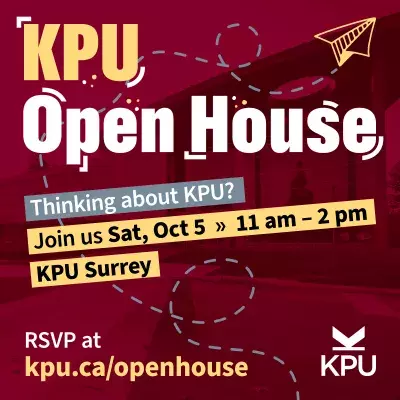 RSVP for KPU Open House 2024