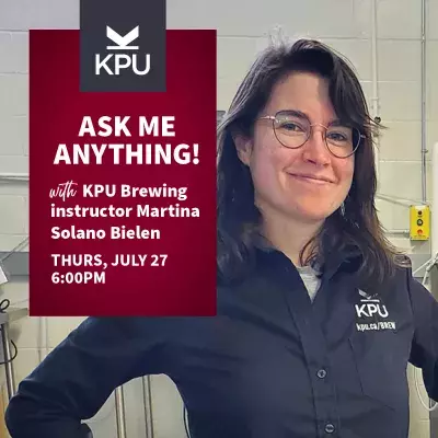 KPU Brewing, Ask Me Anything, information session, Martina Solano Bielen, ask a brewer